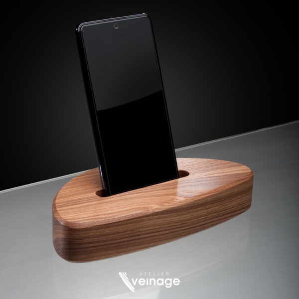 Support de téléphone bois DESIGN – Smart-GALET